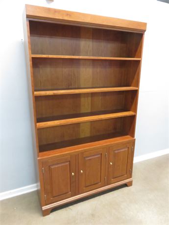Amish Made Cherry Bookcase Cabinet