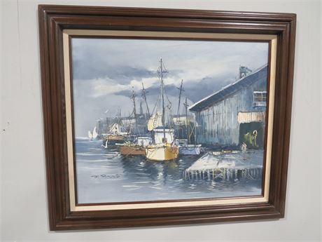 Maritime Oil Painting