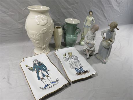 Porcelain Vases Plates & Figurines