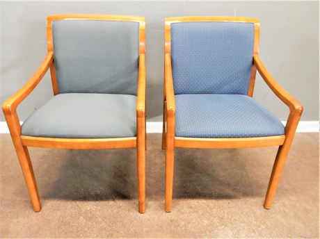 Wood / Upholstered Accent Chair / Lot (2)
