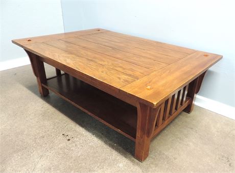 Mission Style Solid Wood Coffee Table