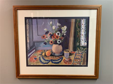 Anemone in a Earthen Ware Pot Henry Matisse, Wall Art