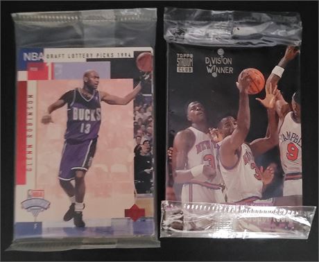 NBA Lot of 2 Factory Sealed Promotional Preview Packs