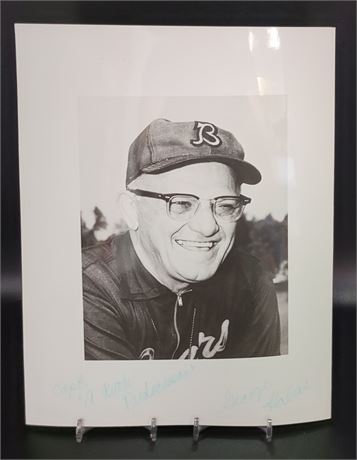 George Halas Autographed Photo Chicago Bears