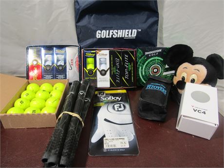 New Golf Balls, Grips, Gloves and Voice Caddy