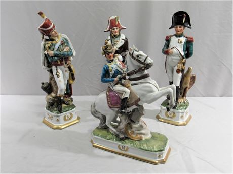 Capodimonte Napoleon Military Figurines - 4 Pieces