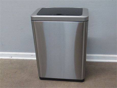 Satin Finish Stainless Waste Bin with Motion Sensing Automatic Lid