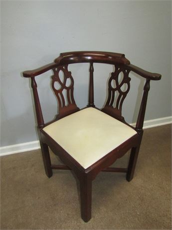 Chippendale Mahogany Corner Chair