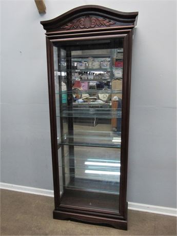 Display Cabinet with 6 Glass Shelves