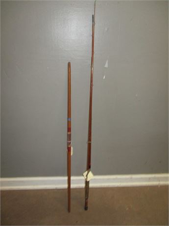 2 Piece Early American Bow and Fishing Pole