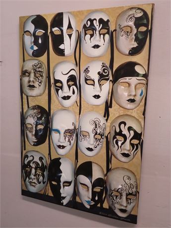 Very Venice Venitian Masquerade Print by Gretchen Gaede