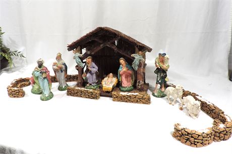 Vintage Nativity Scene / Italy