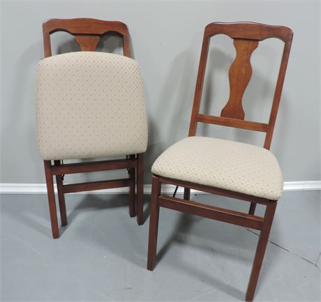 Pair of Fancy Folding Chairs
