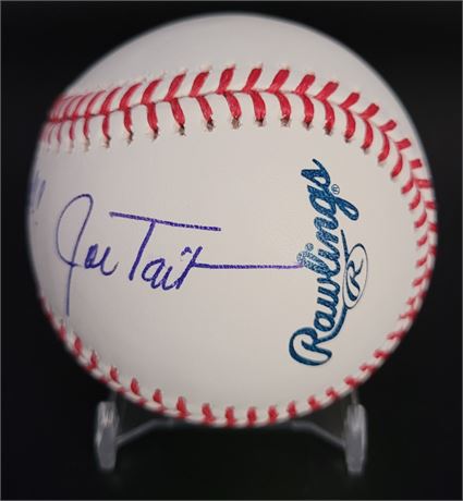 Joe Tait Autographed Officially Licensed Major League Baseball