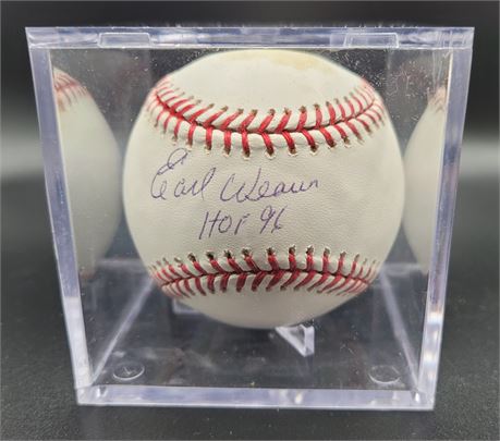 Earl Weaver Baltimore Orioles Hall of Fame Manager Signed Baseball COA