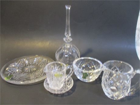 6 Piece Marked Lead Crystal Glass Collection, Waterford
