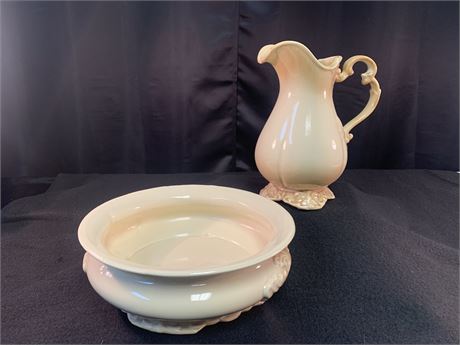 Haeger Bowl and Pitcher