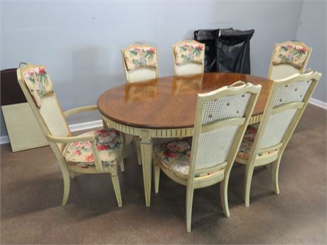 Country French Style Dining Table Set