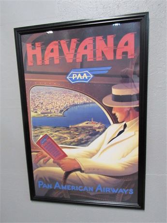 Pan American Airways Havana - Framed Poster