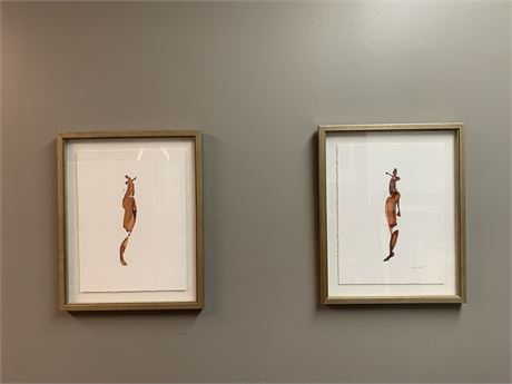 Pair "Silhouette VI and Silhouette I" Wall Art