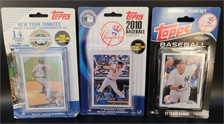 New York Yankees Factory Sealed Topps Baseball Cards Team Sets