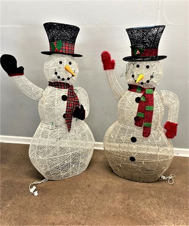 Large Mr. and Ms. Snowman