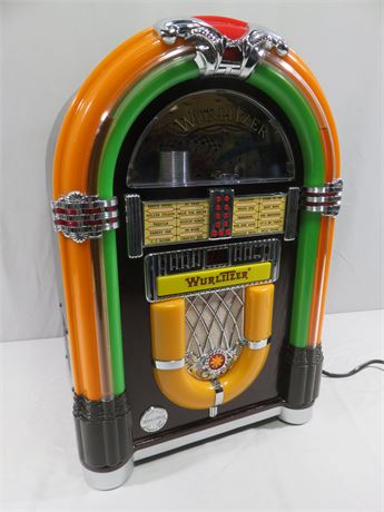 WURLITZER Mini Bubbler Jukebox CD/Radio