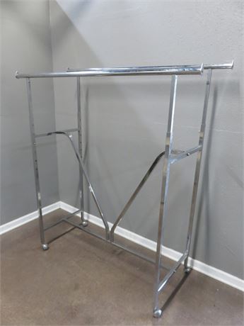 Stainless Steel Mobile Clothing Rack