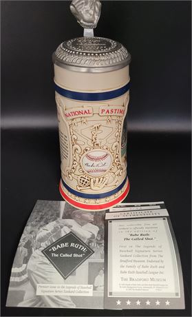 BABE RUTH NEW YORK YANKEES COMMEMORATIVE AUTHENTIC BEER STEIN