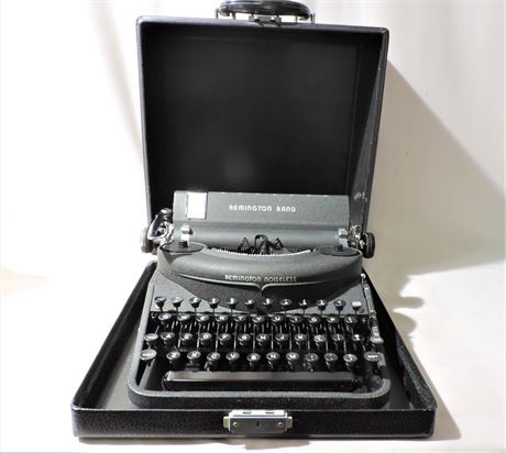 Vintage Remington Manual Typewriter and Original Case