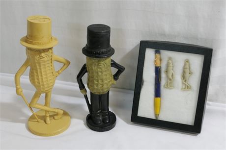 Iconic Vintage Figure of Planter's Mr. Peanut in Coin Banks Lot