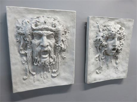 Opimus And Vappa Wall Frieze Set Plaques