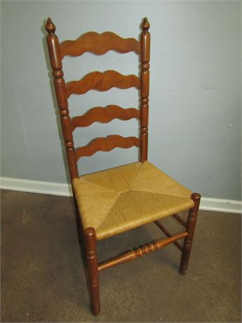 Vintage Tell City Ladder Back Chair with Andover Maple Finish