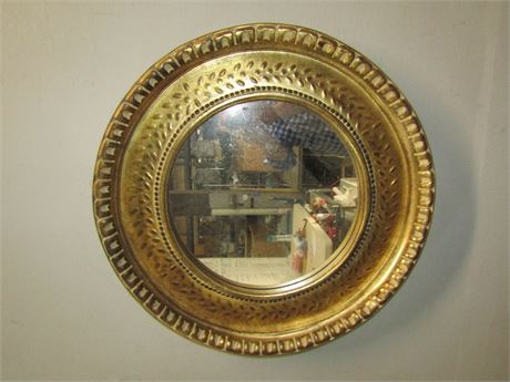 Decorative Gold Trim Round Wall Mirror