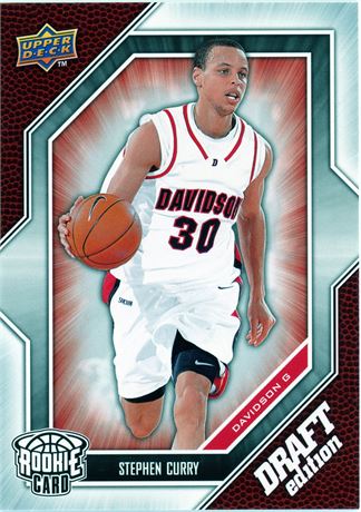 Stephen Curry 2009-10 Upper Deck Rookie Card Golden State Warriors