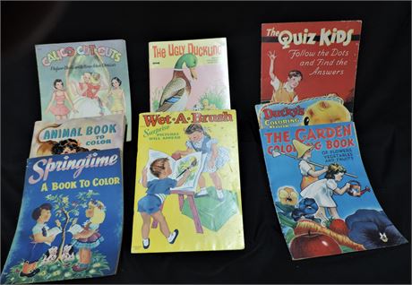 Vintage Childrens Books Calico Cut-Outs The Ugly Duckling Saalfield Publishing