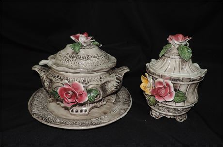 CAPODIMONTE Soup Tureen / Canister