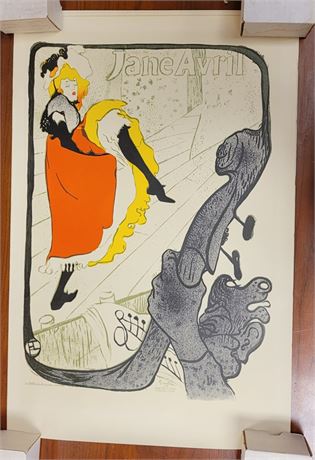 Henri de Toulouse-Lautrec Vintage Reprint of Jane Avril