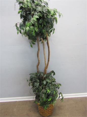 Artificial Plant with Realistic Bark and Base