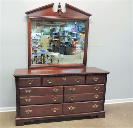 Vintage Broyhill Dresser & Mirror