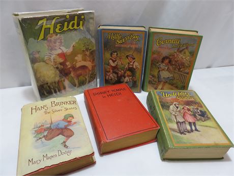 6 Vintage JOHANNA SPYRI Children's Books