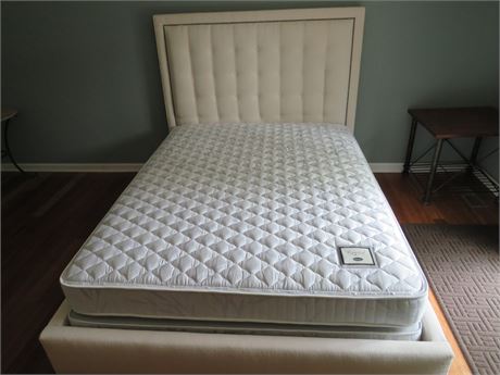 Queen Size Fabric Panel Bed