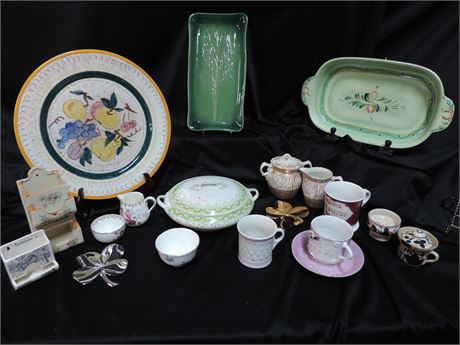 Stangl / Alfred Meakin / Crown Staffordshire / 19 Pieces
