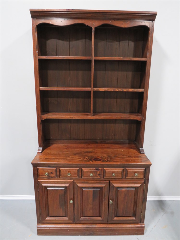 Transitional Design Online Auctions KLING Pine Hutch