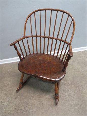 Transitional Design Online Auctions - Hand Carved Hickory Windsor Style ...