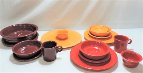 Red and Orange Fiestaware Collection