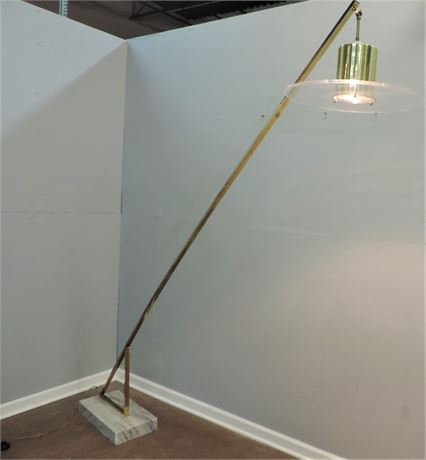 Vintage Achille Castiglioni Italian Floor Lamp Marble Base