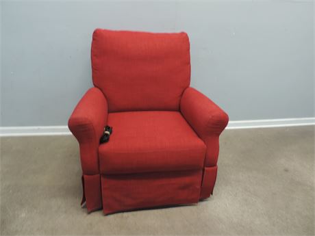 Poppy Color Linen Style Recliner