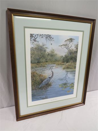 PHIL CAPEN "Great Blue Heron" Limited Edition Lithograph