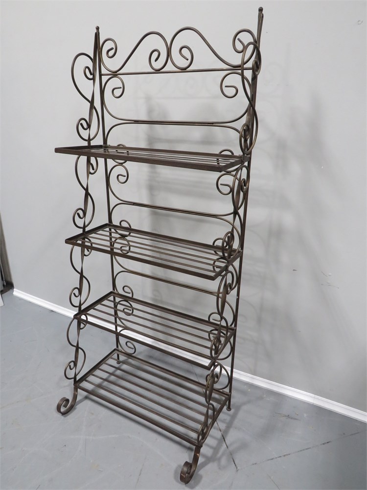 3-Tier French Country Shoe Rack, Silver